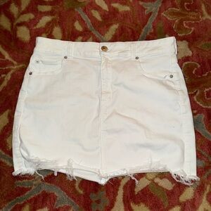 American Eagle White Denim Women's Skirt